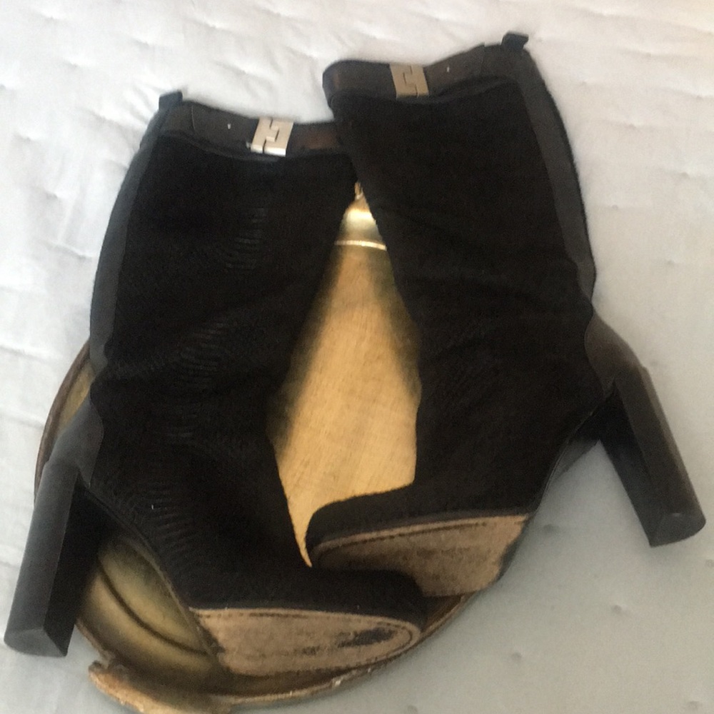 Rachel Zoe high Black Calf Hair Boots